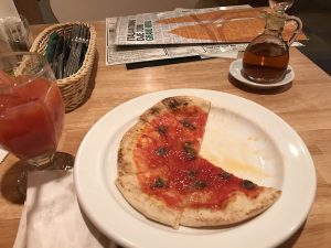 anchovy pizza orange juice