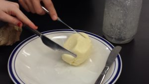 Butter made in class
