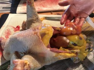 egg yolks inside that hadn't fully formed into eggs