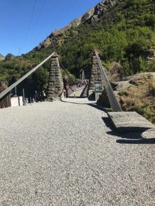 Oldest steel suspension bridge on the south island