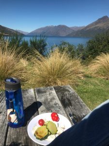 Lunch view of The Remarkables