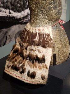 Korowai feather cloak- found at Matangi Awiho (Auckland Point) and donated in 1951. 