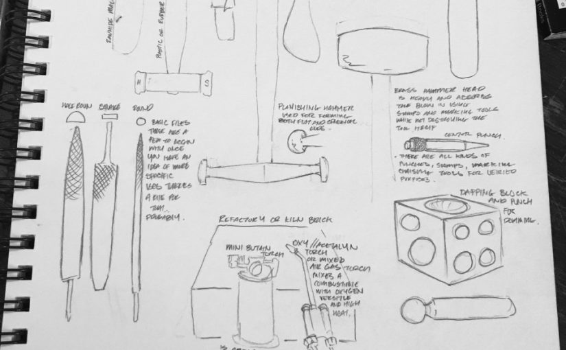 Illustrated Journal Notes: Metalsmith’s Toolbox Class