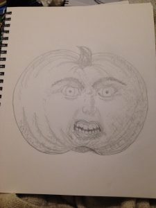 angry pumpkin