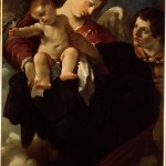 oil painting, "Madonna of the Swallow"