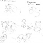 Gesture drawings of the cubs from week 3.