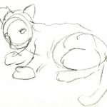 A sketch of one of the cubs from week 2.