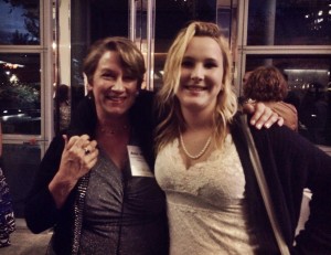 Ann Whiting with her daughter at EBCLO 5th Anniversary Party on October 16, 2014