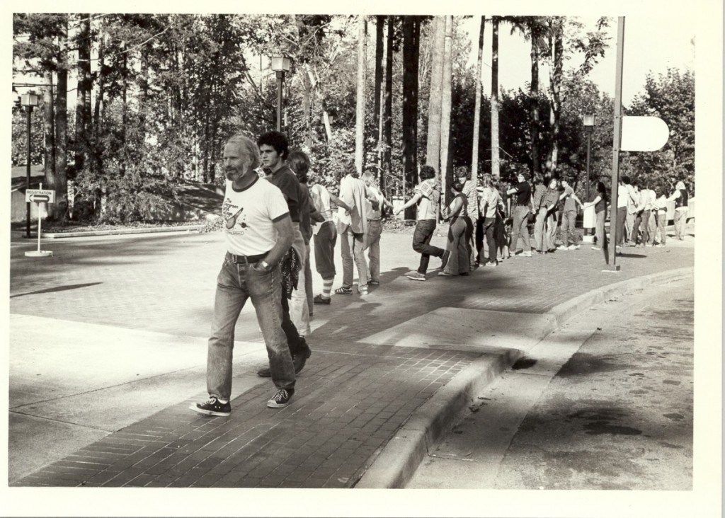 Willi Unsoeld leads a tour