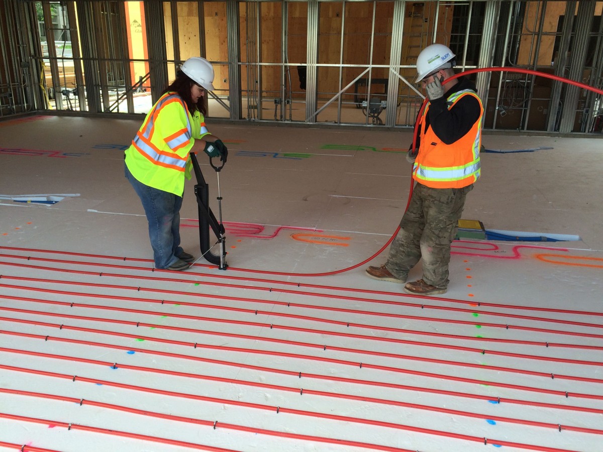 Hydronic piping installation