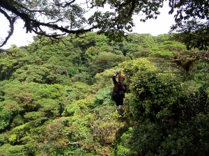 Anne on zip line