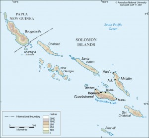 Solomon islands Map link