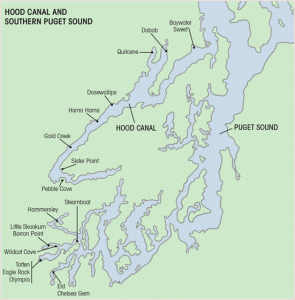 Hood Canal & Puget Sound Map