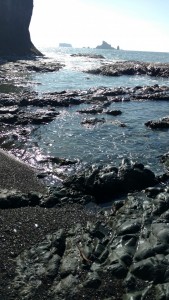 rocks in water