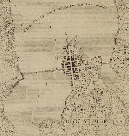 Map of Olympia Shoreline 1891