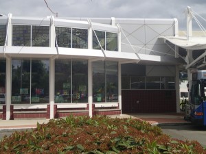 Entrance to the information center.